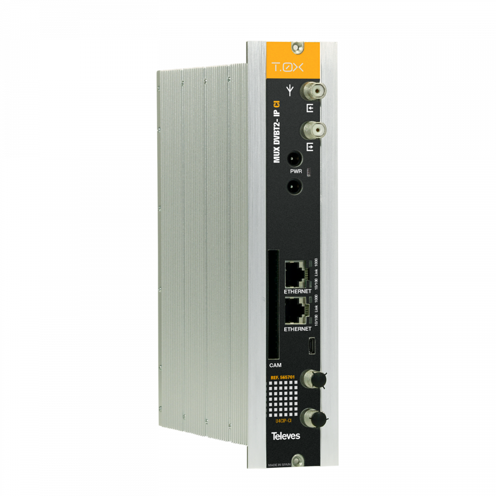 T.0X Streamer DVB-T/T2-IP CI (Multicast/Unicast, SPTS) Multiplexeur