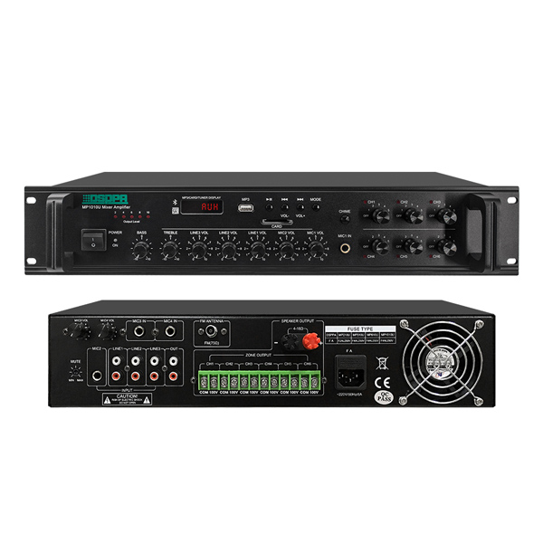 Amplificateur de pagination et mixage à 6 zones de 250W
