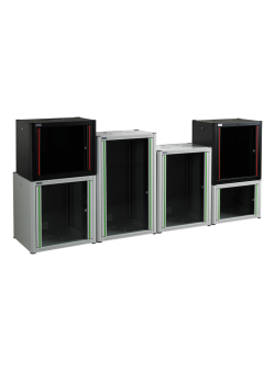 [WTC09U45MN.01_KYK] Coffret 19'' 9U, profondeur 450 mm, Noir RAL 9005