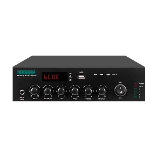 [D-MP250UB] Amplificateur de mixage 250W avec USB, FM & Bluetooth
