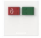 [88885C3] Plaque de propreté pour unité Systevo Care, boutons rouge et vert