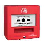 [NE-4710R2_EN] Déclencheur manuel rouge 1 contact désenfumage