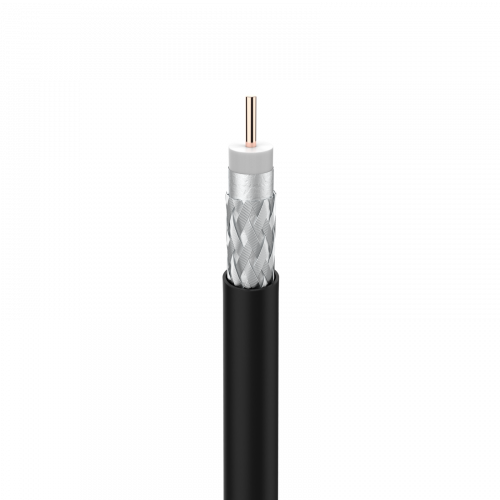 [TVS-212501] Câble Coaxial T-100 PE Fca Class A 16PAtC Ø 1,13/4,8/6,6mm Noir 100ml
