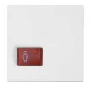 [88881G3N] Plaque de propreté bouton rouge -modèle Systevo Call Ackermann