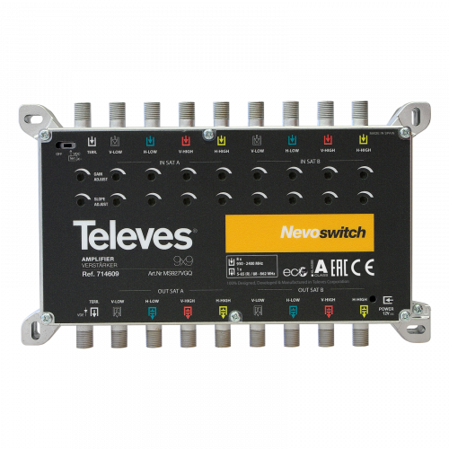 [TVS-714609] NEVOSWITCH AMPLIF.9x9 "F" G-/27/31dB Vs112/119